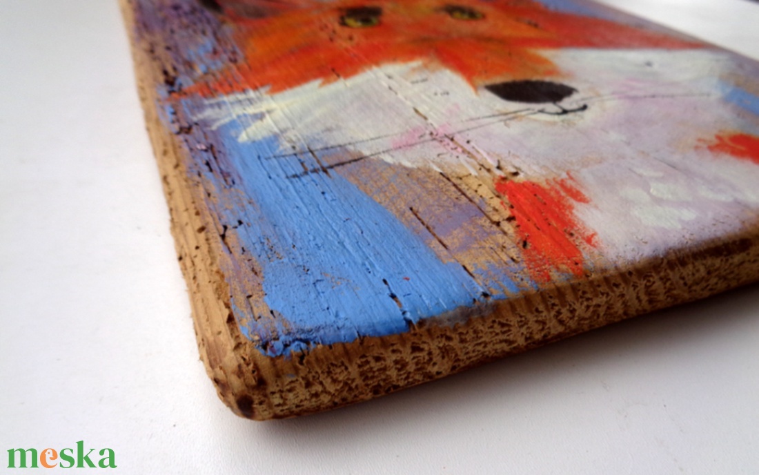 Jóban- rosszban - Rusztikus Fatábla, Ajándék ötlet - Egyedi Falidísz, Bagoly, Róka, Gyerekszoba - otthon & életmód - dekoráció - fali és függő dekoráció - falra akasztható dekor - Meska.hu