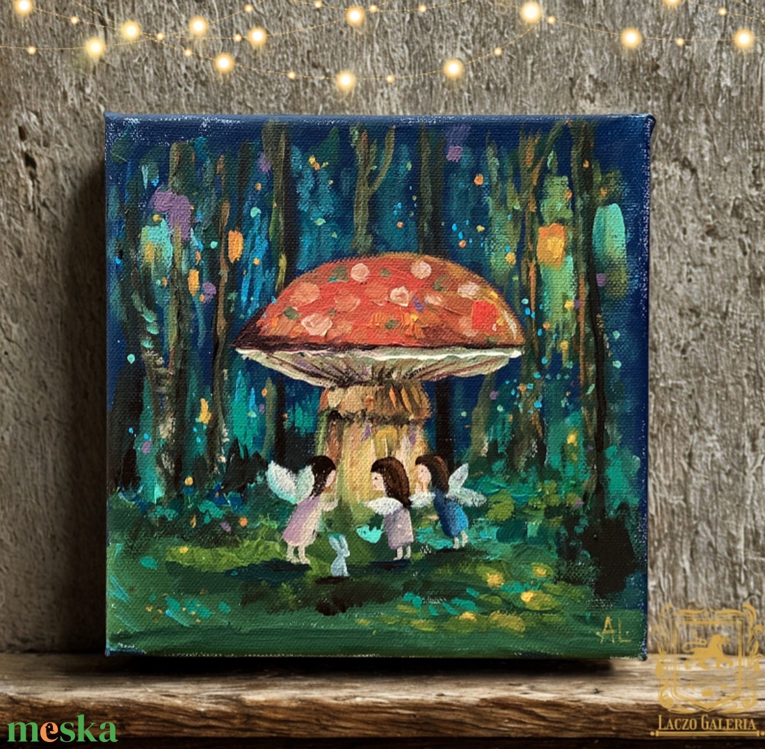 Tündérbál  - Eredeti Akril Festmény Vásznon (Laczó Ágnes kortárs festő/grafikus művész - művészet - festmény - akril - Meska.hu