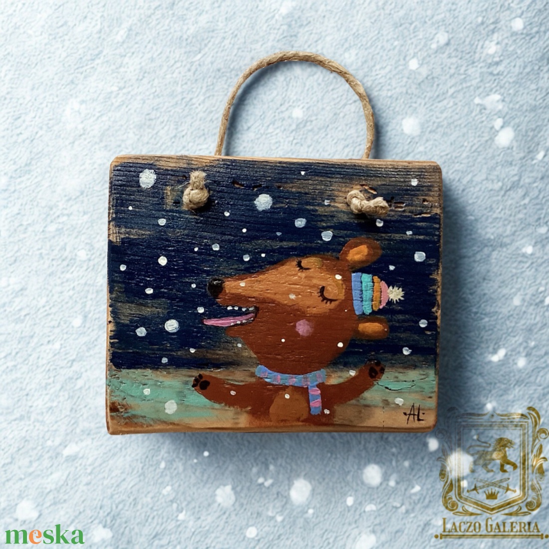 De most komolyan! - Rusztikus Fatábla, Ajándék ötlet - Egyedi Falidísz, Tél, Medve, Maci, Humor - otthon & életmód - dekoráció - fali és függő dekoráció - falra akasztható dekor - Meska.hu