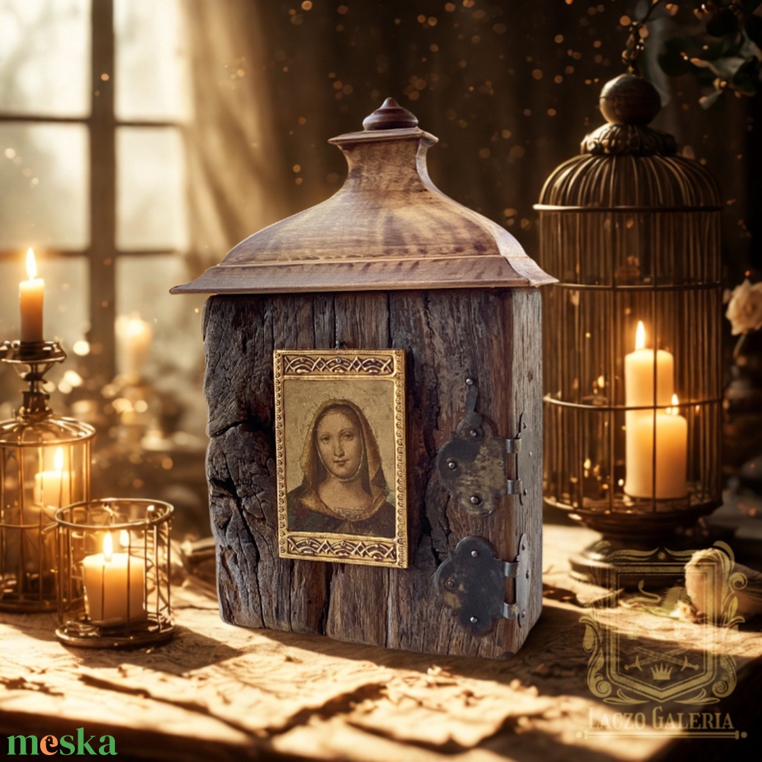 Múltidéző - Tömör, antik tölgyfából készült egyedi képtartó, dekoráció - otthon & életmód - dekoráció - fali és függő dekoráció - falra akasztható dekor - Meska.hu