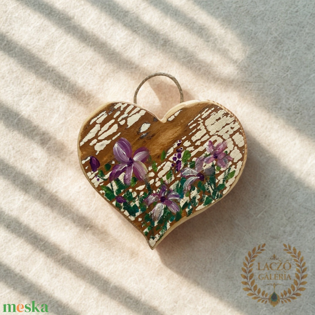 Rusztikus tavasz - Rusztikus Fatábla, Ajándék ötlet - Egyedi Falidísz, Szív, Valentin-nap - Virág - otthon & életmód - dekoráció - fali és függő dekoráció - falra akasztható dekor - Meska.hu
