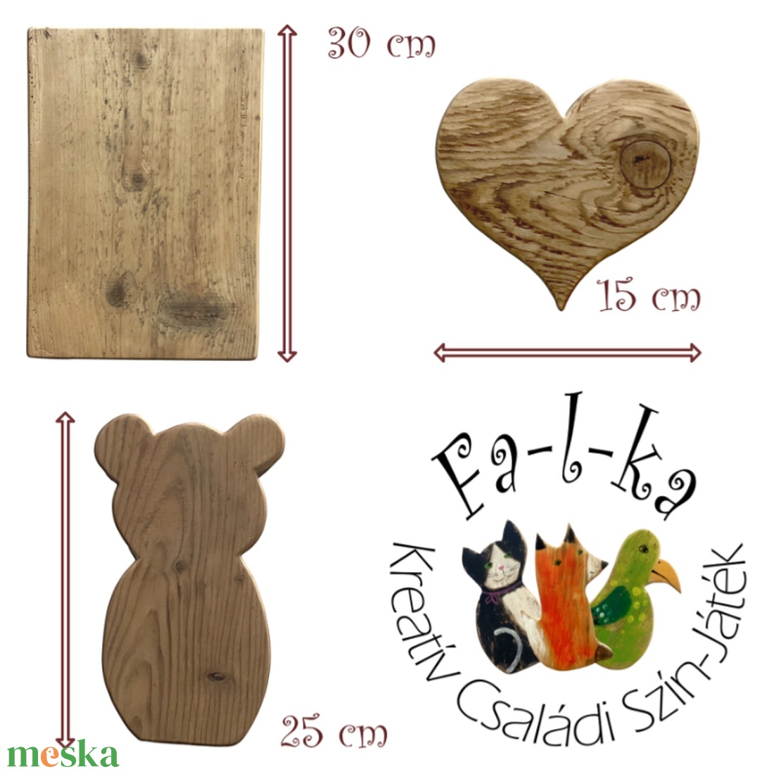 Fa-l-ka - Fesd ki Magad! Kreatív családi foglalkoztató. Rusztikus fatáblák. Ajándék ötlet - Mackó - diy (csináld magad) - egységcsomag - Meska.hu