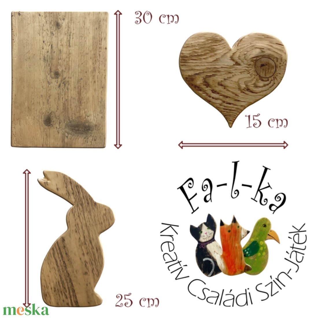 Fa-l-ka - Fesd ki Magad! Kreatív családi foglalkoztató. Rusztikus fatáblák. Ajándék ötlet - Nyusz - diy (csináld magad) - egységcsomag - Meska.hu
