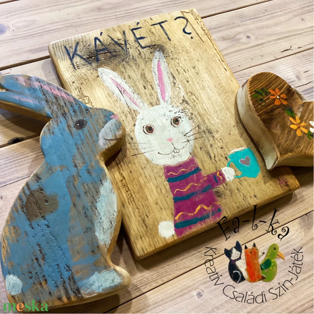 Fa-l-ka - Fesd ki Magad! Kreatív családi foglalkoztató. Rusztikus fatáblák. Ajándék ötlet - Nyusz - diy (csináld magad) - egységcsomag - Meska.hu