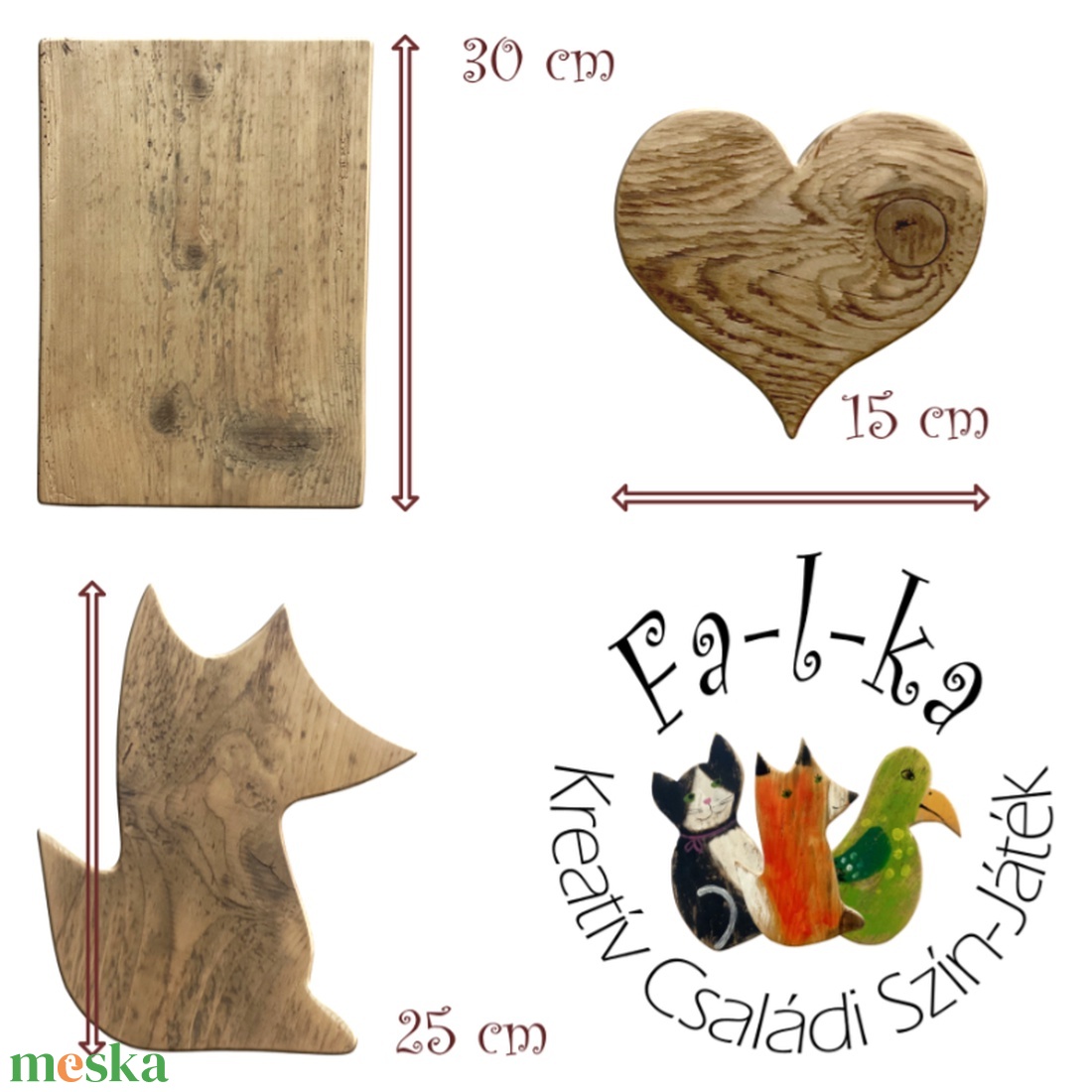 Fa-l-ka - Fesd ki Magad! Kreatív családi foglalkoztató. Rusztikus fatáblák. Ajándék ötlet - Róka - diy (csináld magad) - egységcsomag - Meska.hu