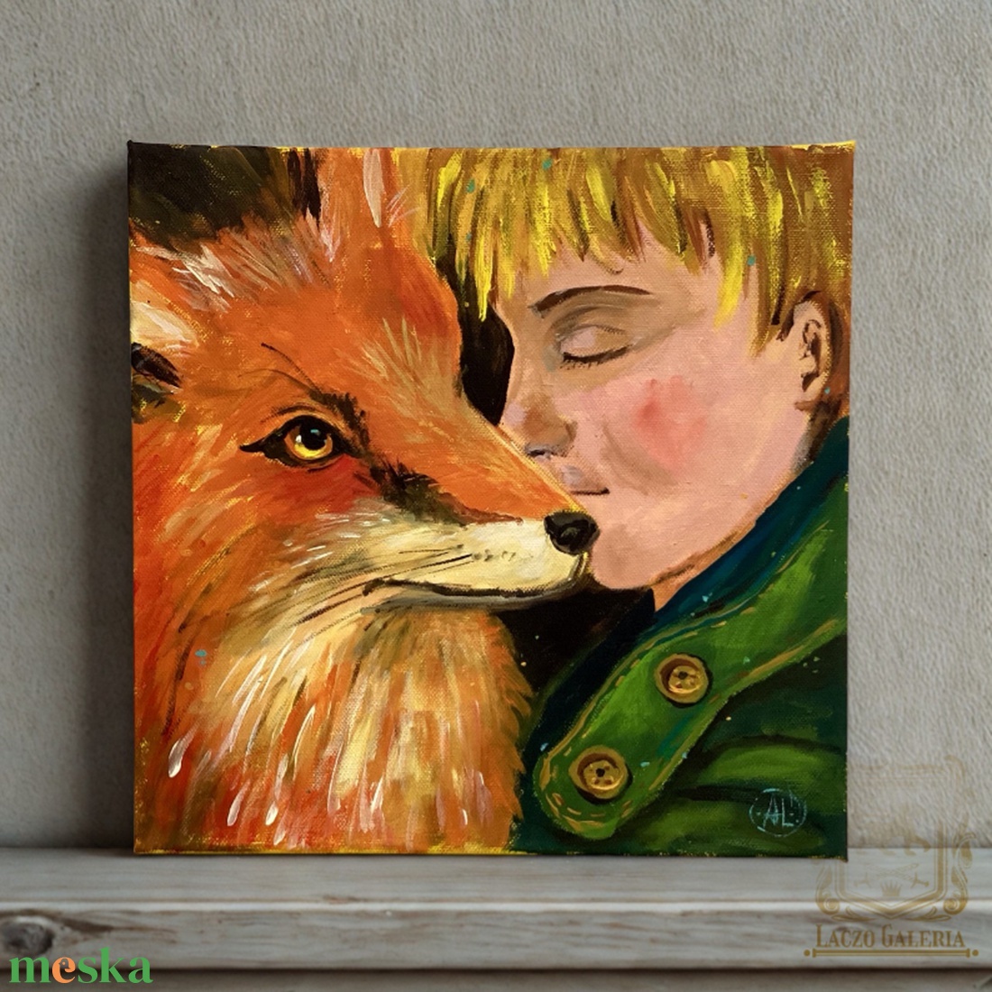 Megszelidítve  - Eredeti Akril Festmény Vásznon (Laczó Ágnes kortárs festő/grafikus művész - művészet - festmény - akril - Meska.hu