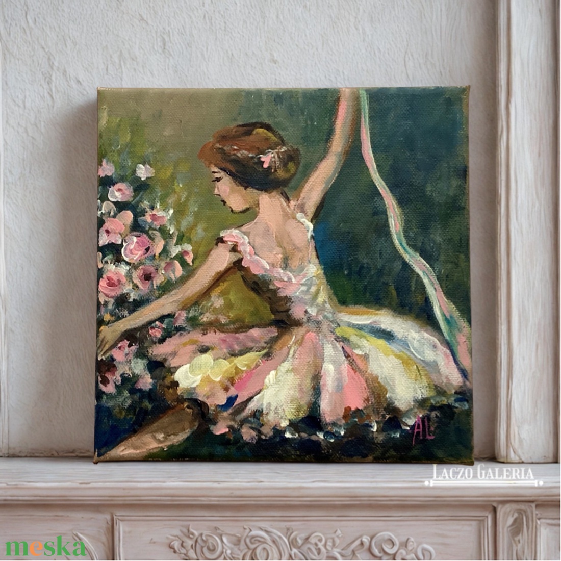 Balerina  - Eredeti Akril Festmény Vásznon (Laczó Ágnes kortárs festő/grafikus művész - művészet - festmény - akril - Meska.hu