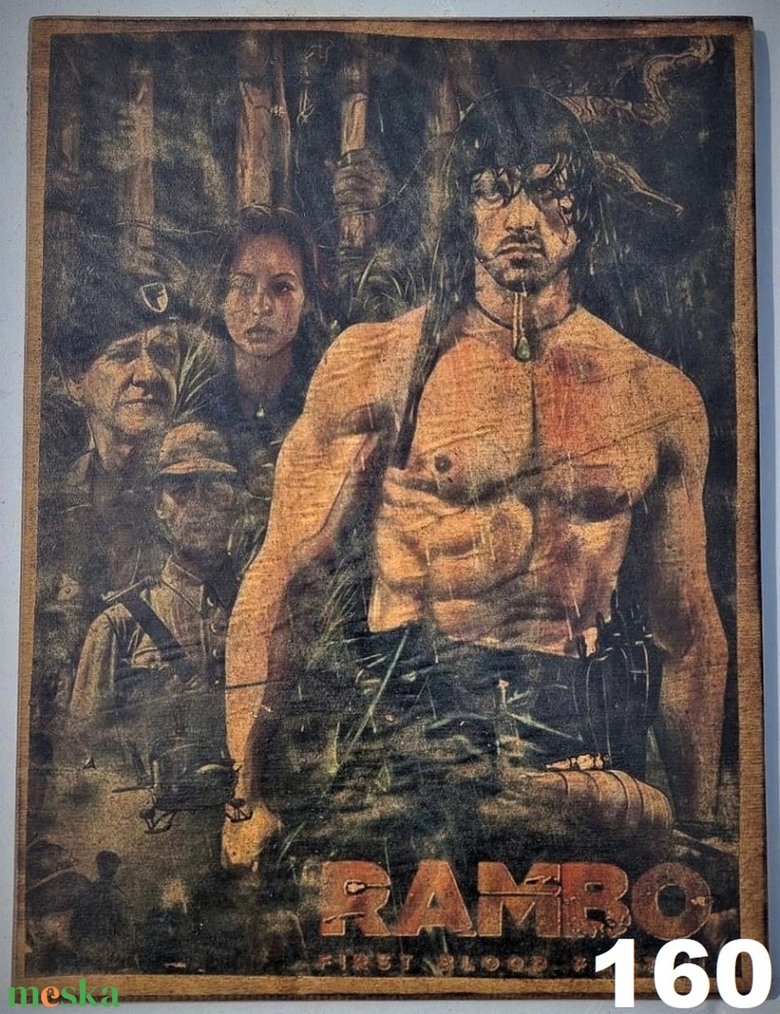 Rambo fakép - otthon & életmód - dekoráció - dísztárgy - Meska.hu Rambo fakép - otthon & életmód - dekoráció - dísztárgy - Meska.hu