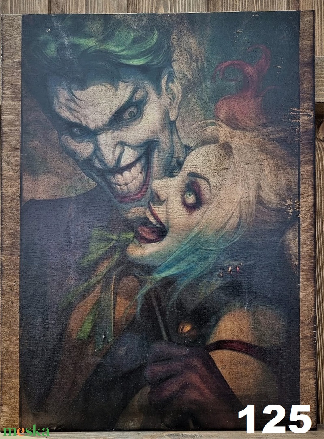 Joker és Harley fakép - otthon & életmód - dekoráció - dísztárgy - Meska.hu Joker és Harley fakép - otthon & életmód - dekoráció - dísztárgy - Meska.hu