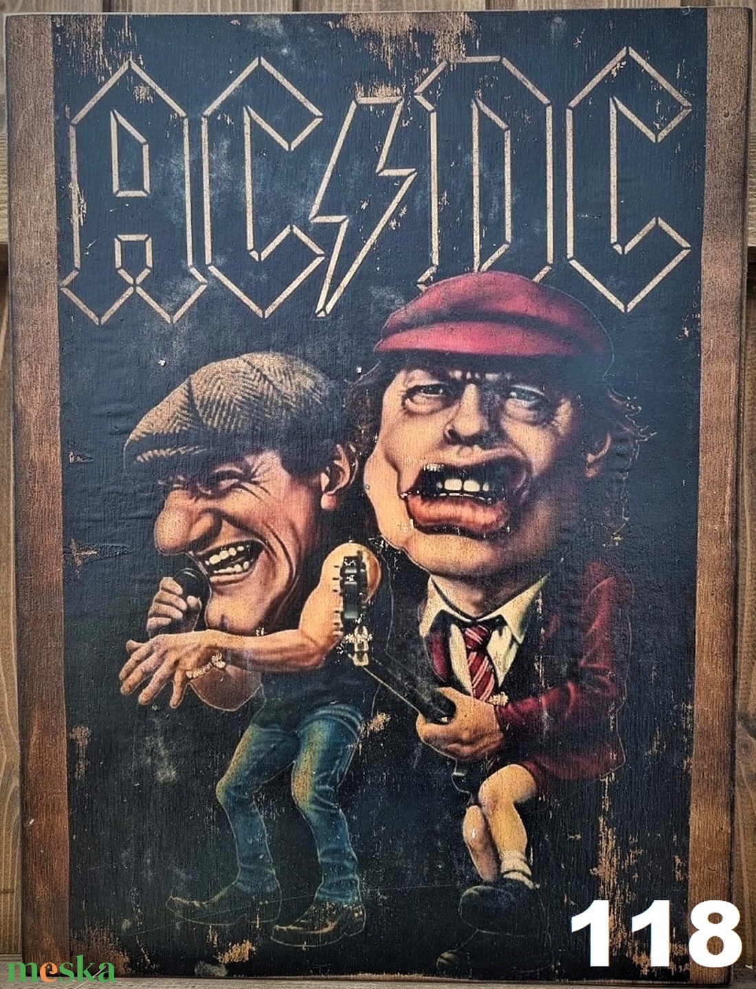 ACDC fakép - otthon & életmód - dekoráció - dísztárgy - Meska.hu ACDC fakép - otthon & életmód - dekoráció - dísztárgy - Meska.hu