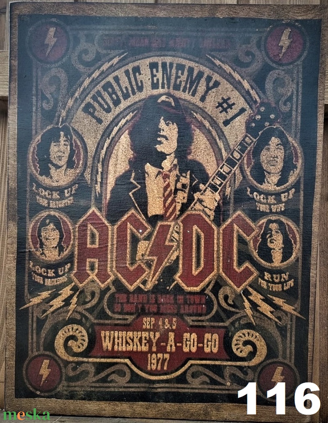 ACDC fakép - otthon & életmód - dekoráció - dísztárgy - Meska.hu ACDC fakép - otthon & életmód - dekoráció - dísztárgy - Meska.hu