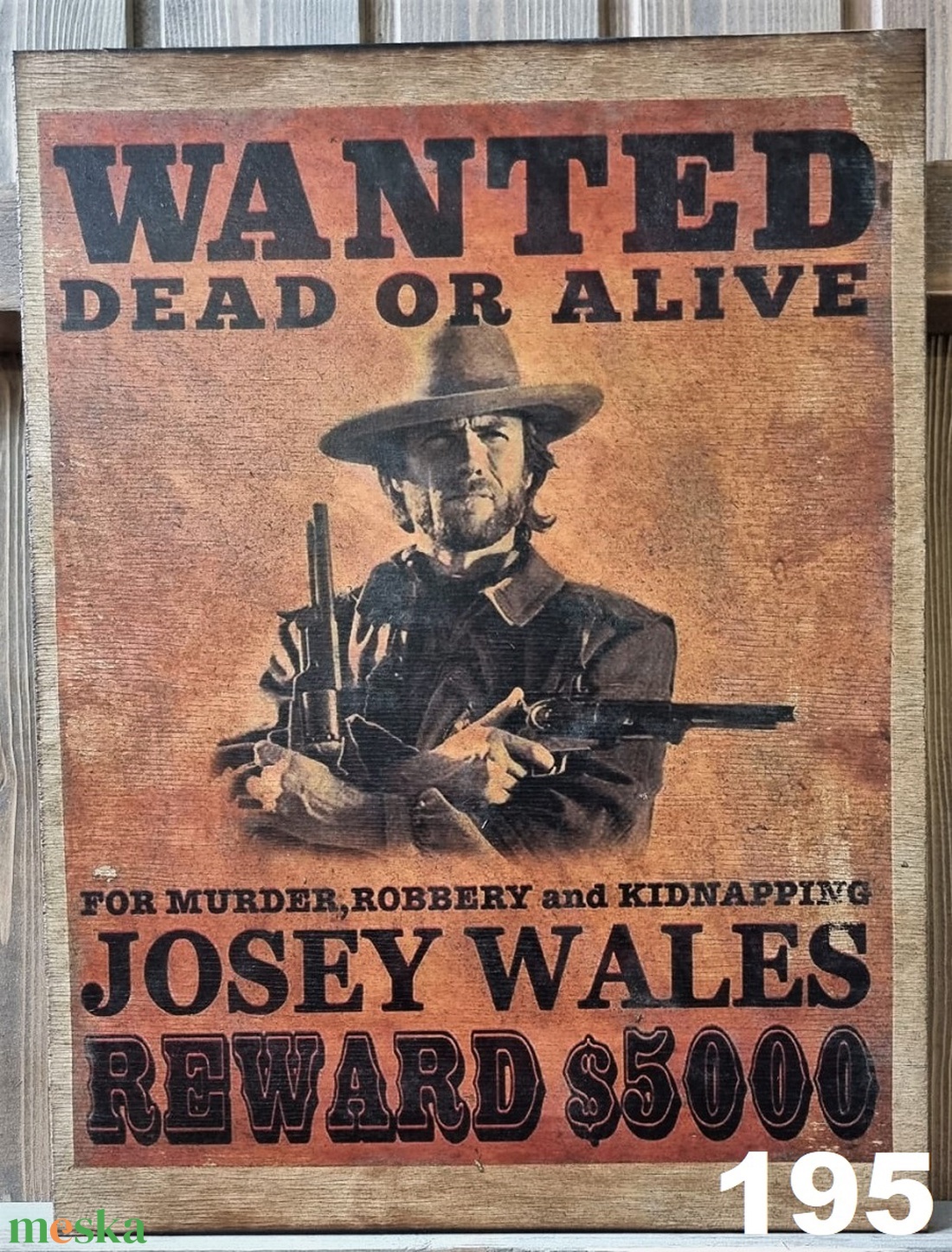 Clint Eastwood, Josey Wales fakép - otthon & életmód - dekoráció - dísztárgy - Meska.hu Clint Eastwood, Josey Wales fakép - otthon & életmód - dekoráció - dísztárgy - Meska.hu