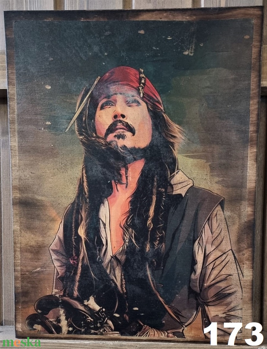 Jack Sparrow fakép - otthon & életmód - dekoráció - dísztárgy - Meska.hu Jack Sparrow fakép - otthon & életmód - dekoráció - dísztárgy - Meska.hu