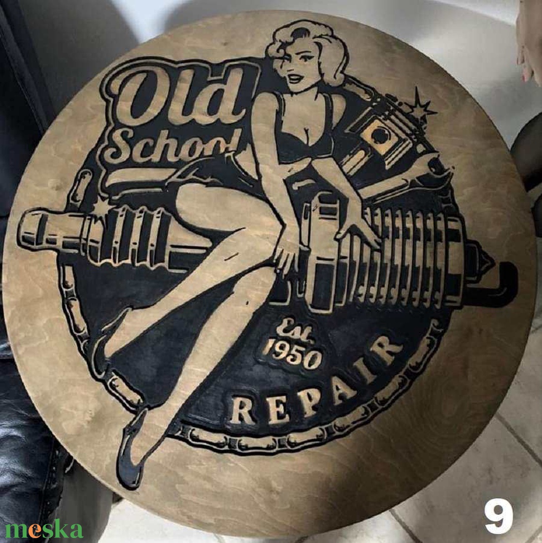 Old School asztallap vagy falideko 70 cm - otthon & életmód - bútor - asztal - Meska.hu Old School asztallap vagy falideko 70 cm - otthon & életmód - bútor - asztal - Meska.hu