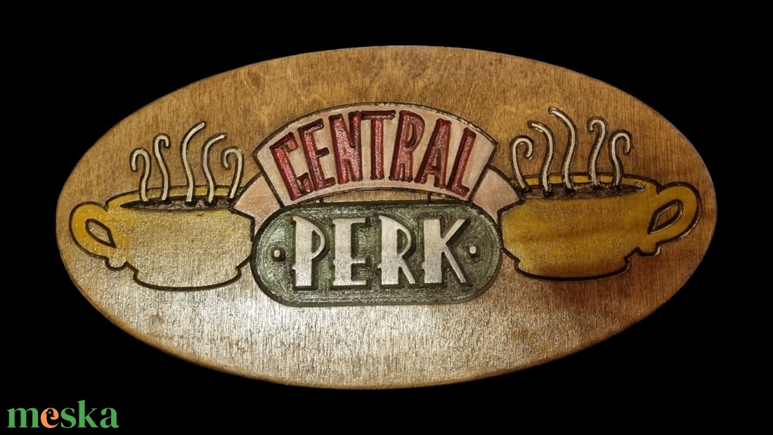 Central Perk gravírozott fatábla - otthon & életmód - dekoráció - fali és függő dekoráció - falra akasztható dekor - Meska.hu Central Perk gravírozott fatábla - otthon & életmód - dekoráció - fali és függő dekoráció - falra akasztható dekor - Meska.hu
