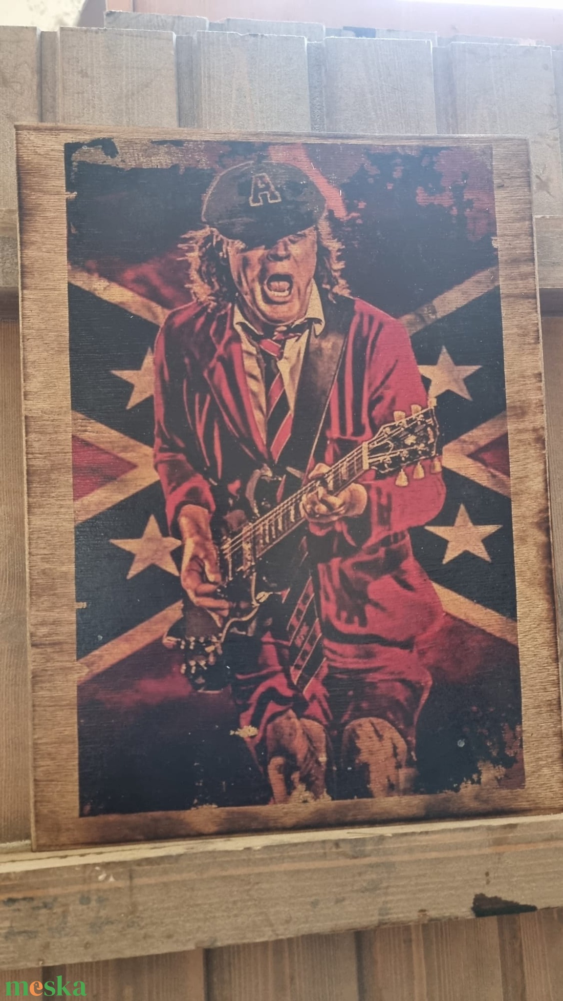 Angus Young AC DC fakép - otthon & életmód - dekoráció - dísztárgy - Meska.hu Angus Young AC DC fakép - otthon & életmód - dekoráció - dísztárgy - Meska.hu