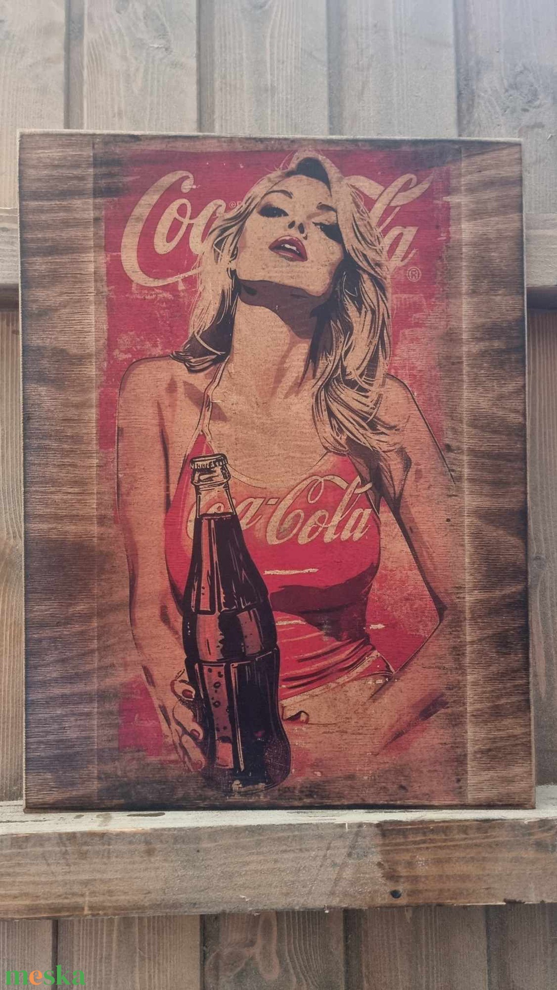 Coca-Cola fakép - otthon & életmód - dekoráció - dísztárgy - Meska.hu Coca-Cola fakép - otthon & életmód - dekoráció - dísztárgy - Meska.hu