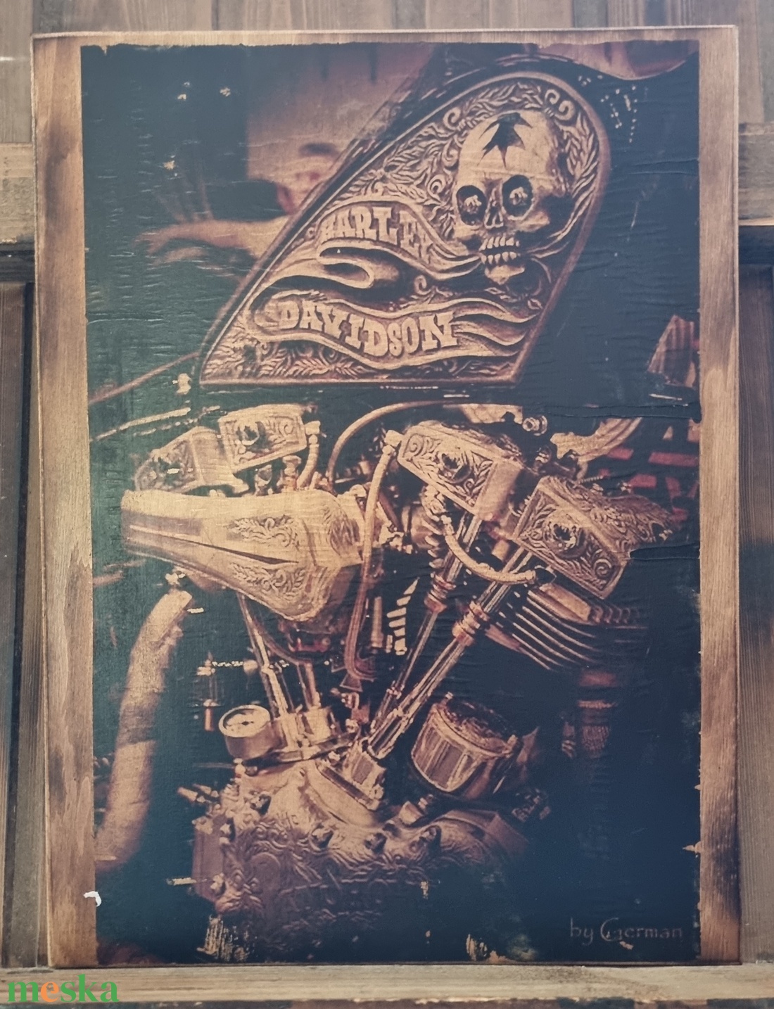 Harley Davidson fakép - otthon & életmód - dekoráció - dísztárgy - Meska.hu Harley Davidson fakép - otthon & életmód - dekoráció - dísztárgy - Meska.hu