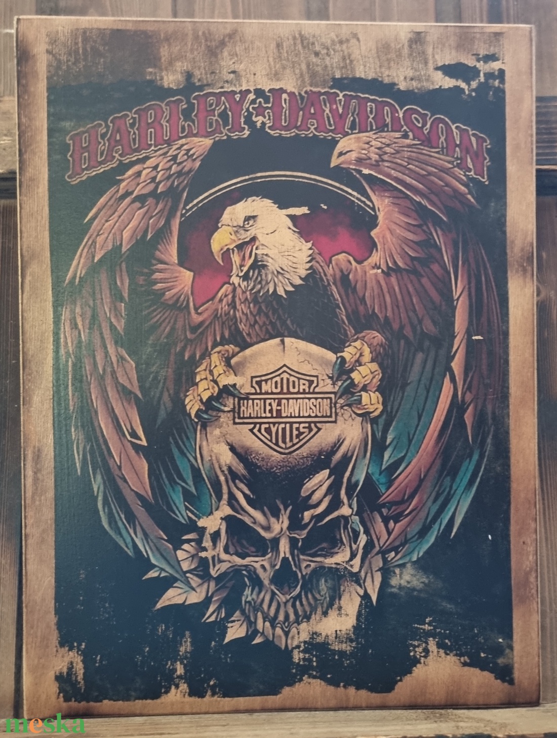 Harley Davidson fakép - otthon & életmód - dekoráció - dísztárgy - Meska.hu Harley Davidson fakép - otthon & életmód - dekoráció - dísztárgy - Meska.hu