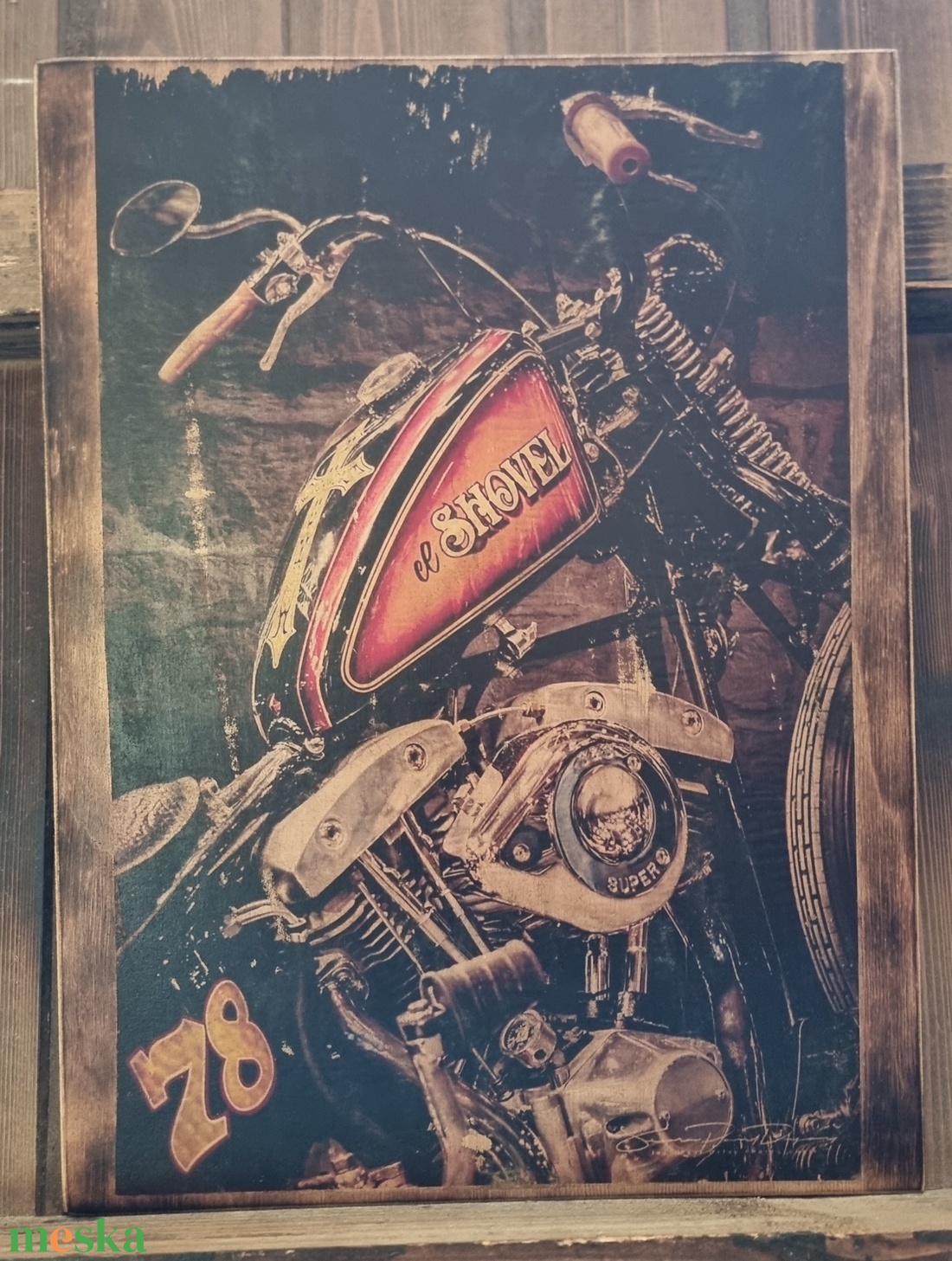 Harley Davidson fakép - otthon & életmód - dekoráció - dísztárgy - Meska.hu Harley Davidson fakép - otthon & életmód - dekoráció - dísztárgy - Meska.hu