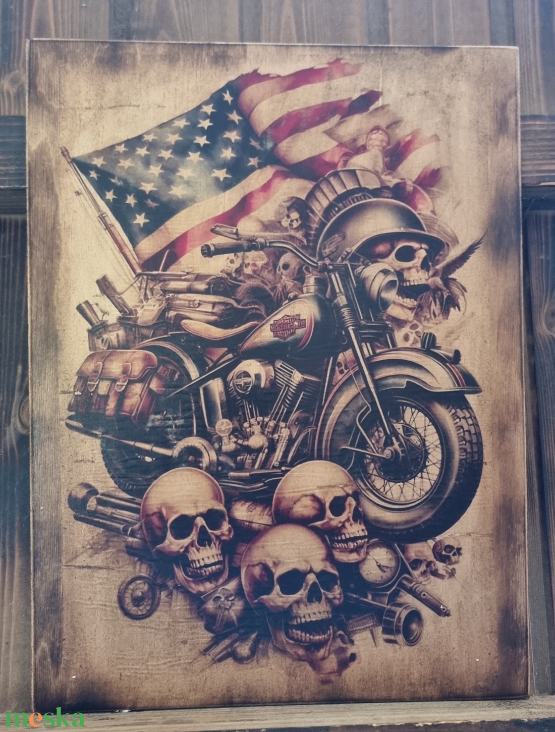 Harley Davidson fakép - otthon & életmód - dekoráció - dísztárgy - Meska.hu Harley Davidson fakép - otthon & életmód - dekoráció - dísztárgy - Meska.hu