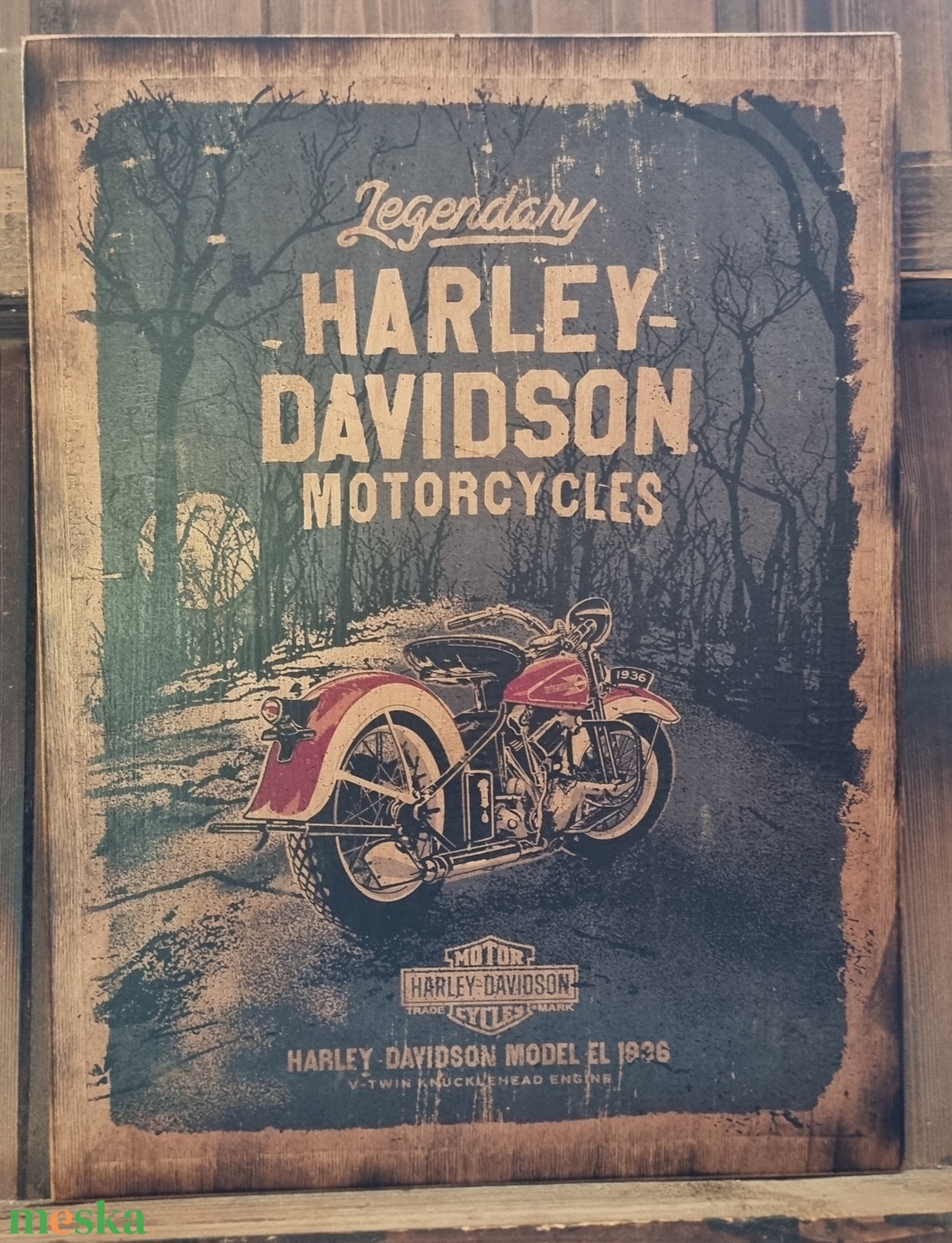 Harley Davidson fakép - otthon & életmód - dekoráció - dísztárgy - Meska.hu Harley Davidson fakép - otthon & életmód - dekoráció - dísztárgy - Meska.hu