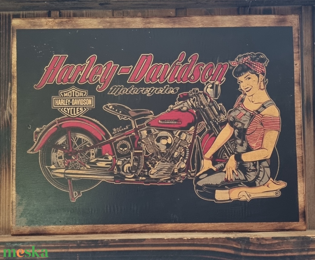 Harley Davidson fakép - otthon & életmód - dekoráció - dísztárgy - Meska.hu Harley Davidson fakép - otthon & életmód - dekoráció - dísztárgy - Meska.hu
