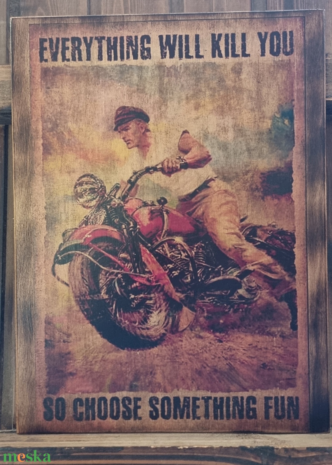 Harley Davidson fakép - otthon & életmód - dekoráció - dísztárgy - Meska.hu Harley Davidson fakép - otthon & életmód - dekoráció - dísztárgy - Meska.hu