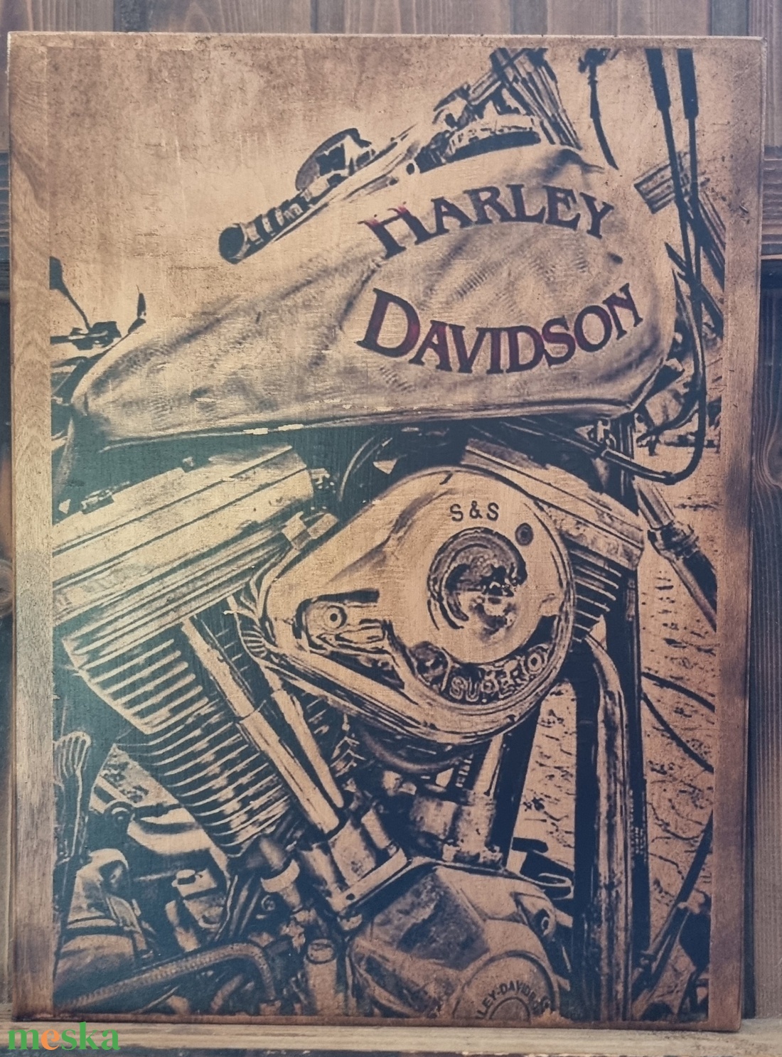 Harley Davidson fakép - otthon & életmód - dekoráció - dísztárgy - Meska.hu Harley Davidson fakép - otthon & életmód - dekoráció - dísztárgy - Meska.hu
