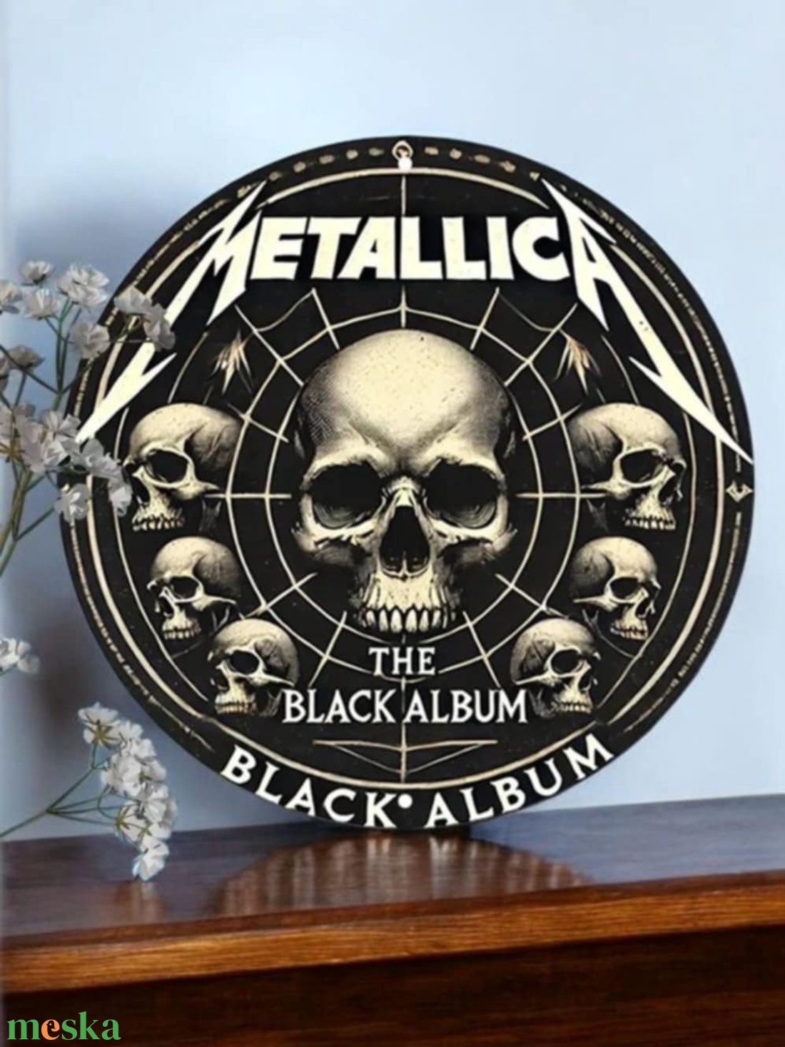 Retro Metallica fémtábla - otthon & életmód - dekoráció - ajtó- és ablak dekoráció - ajtótábla - Meska.hu