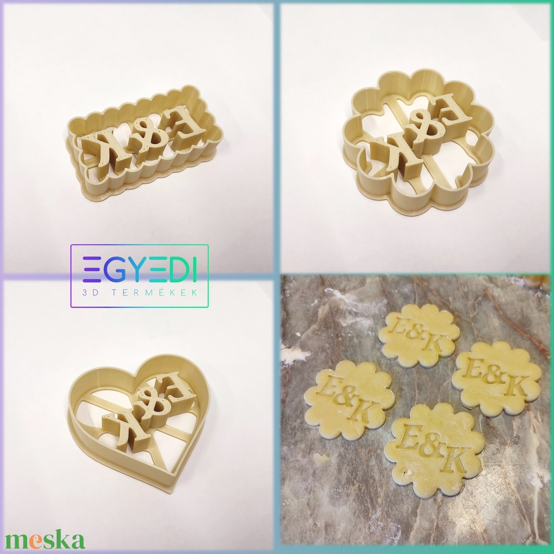Esküvői monogrammos sütikiszúró készlet + recept, 3 darabos szett. Szívecske, fodros kör, fodros téglalap. - esküvő - esküvői szett - Meska.hu Esküvői monogrammos sütikiszúró készlet + recept, 3 darabos szett. Szívecske, fodros kör, fodros téglalap. - esküvő - esküvői szett - Meska.hu