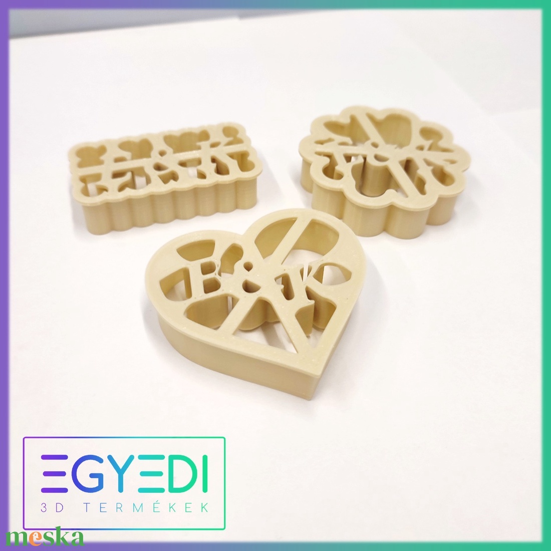 Esküvői monogrammos sütikiszúró készlet + recept, 3 darabos szett. Szívecske, fodros kör, fodros téglalap. - esküvő - esküvői szett - Meska.hu Esküvői monogrammos sütikiszúró készlet + recept, 3 darabos szett. Szívecske, fodros kör, fodros téglalap. - esküvő - esküvői szett - Meska.hu