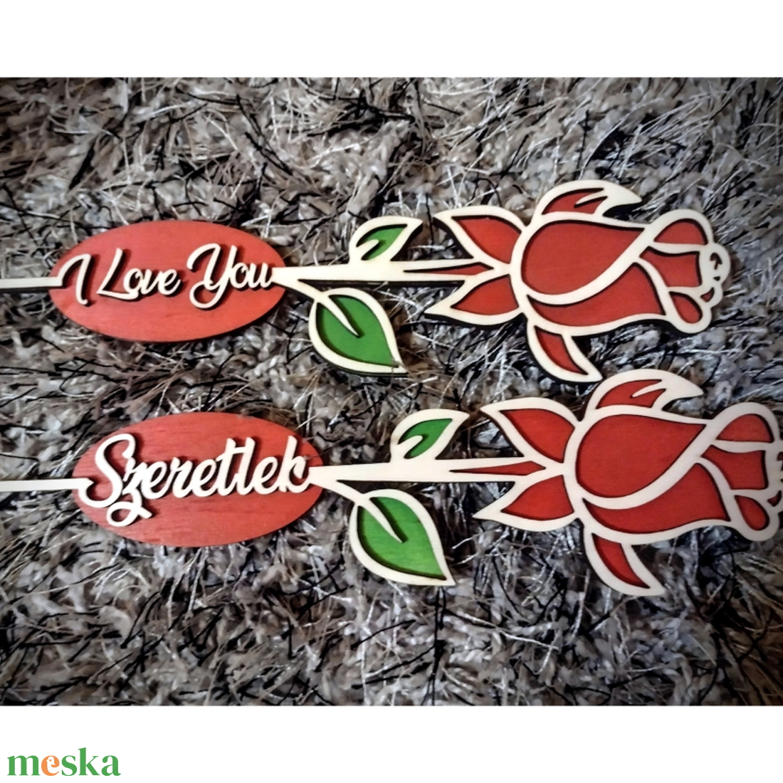 Örökrózsa - otthon & életmód - virágdekoráció - virágdíszek - lézervágott virágdíszek - Meska.hu