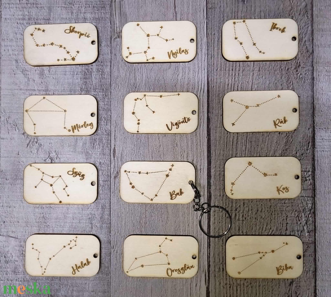 Horoszkópos kulcstartó  - táska & tok - kulcstartó & táskadísz - kulcstartó - Meska.hu