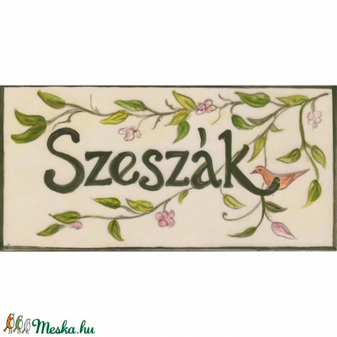 Kerámia névtábla -  - Meska.hu