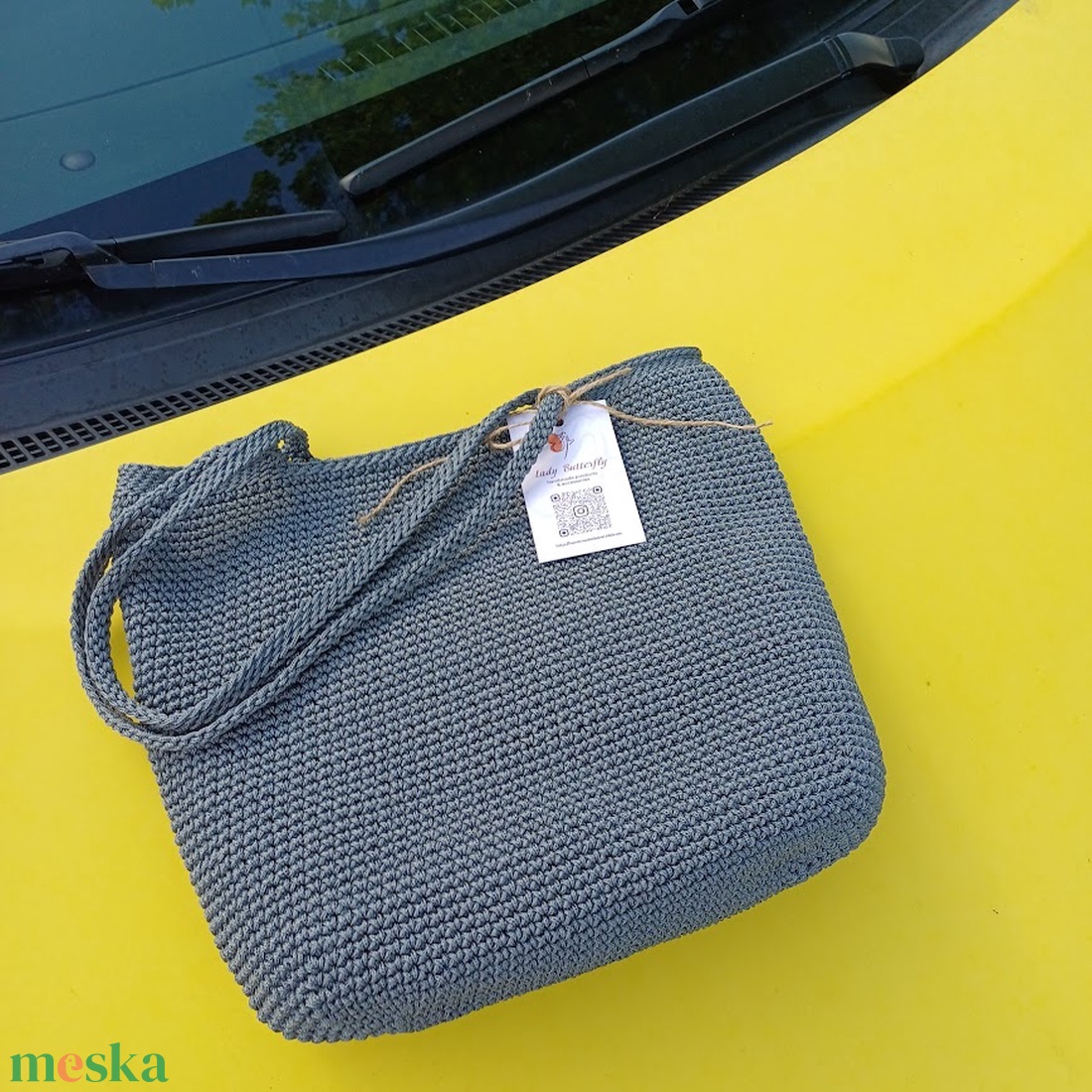 Tágas, horgolt shopper táska hosszú pántokkal - táska & tok - kézitáska & válltáska - alkalmi táska - Meska.hu Tágas, horgolt shopper táska hosszú pántokkal - táska & tok - kézitáska & válltáska - alkalmi táska - Meska.hu