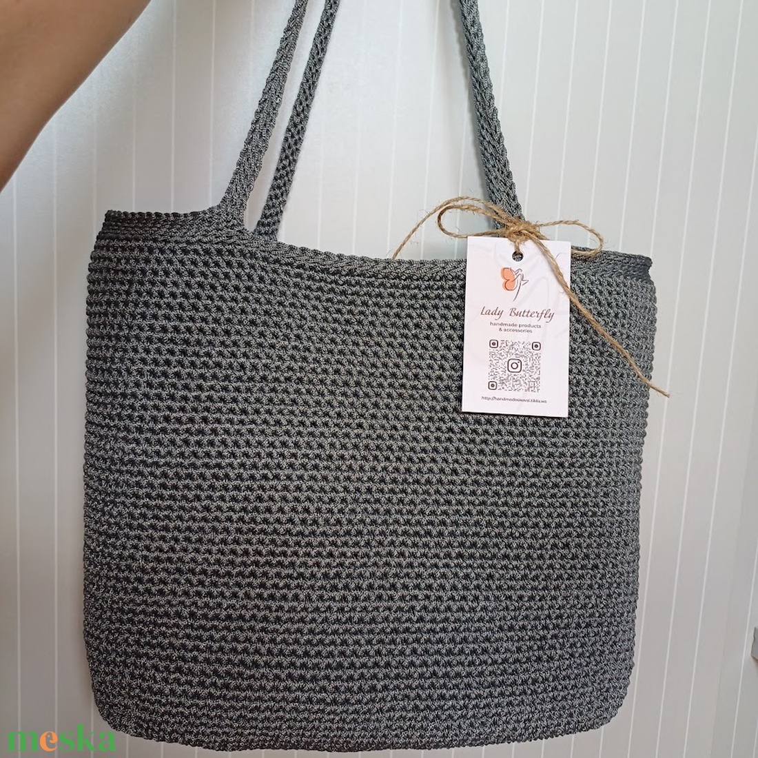 Tágas, horgolt shopper táska hosszú pántokkal - táska & tok - kézitáska & válltáska - alkalmi táska - Meska.hu Tágas, horgolt shopper táska hosszú pántokkal - táska & tok - kézitáska & válltáska - alkalmi táska - Meska.hu