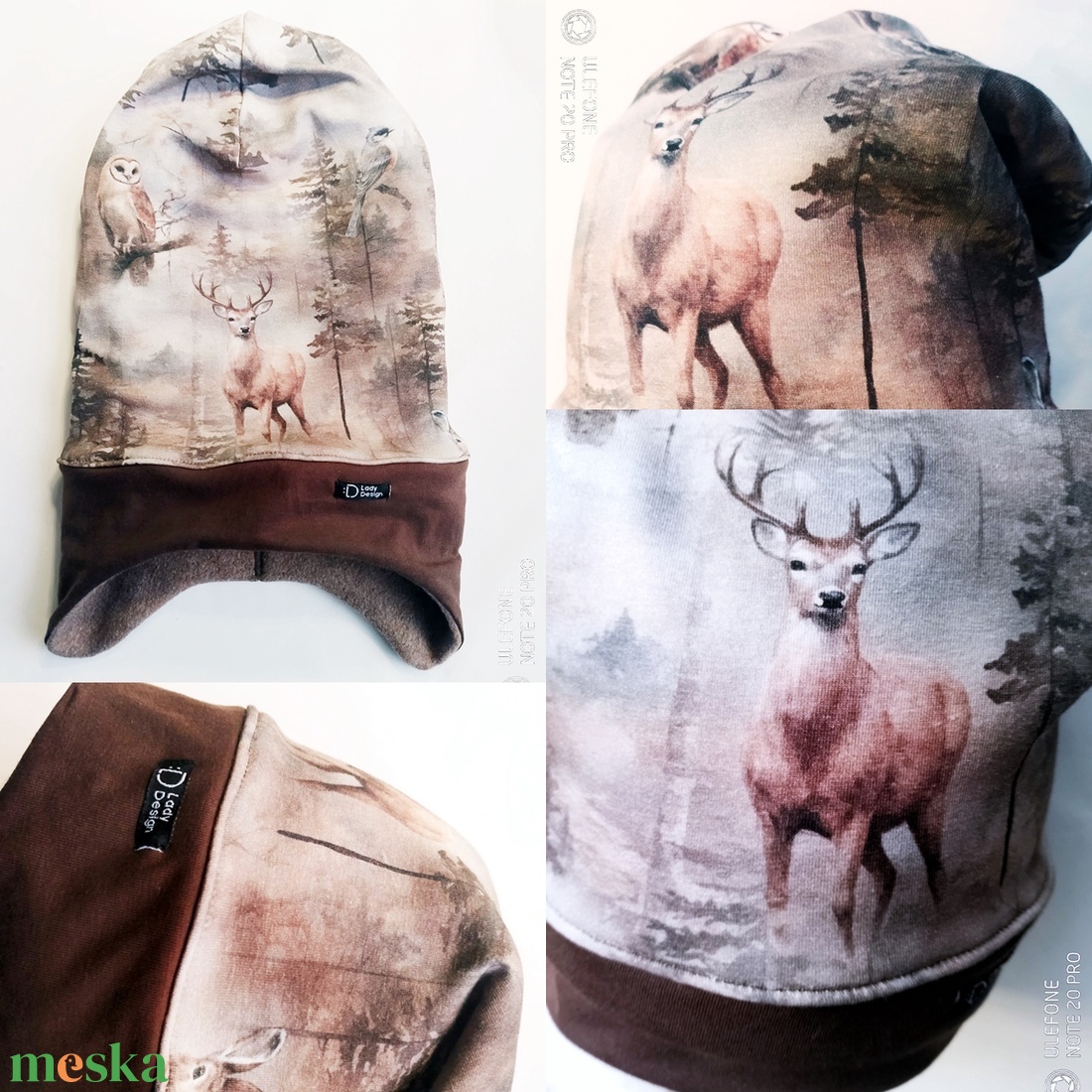 Téli sapka füles kötő nélküli - ruha & divat - sál, sapka, kendő - sapka - Meska.hu