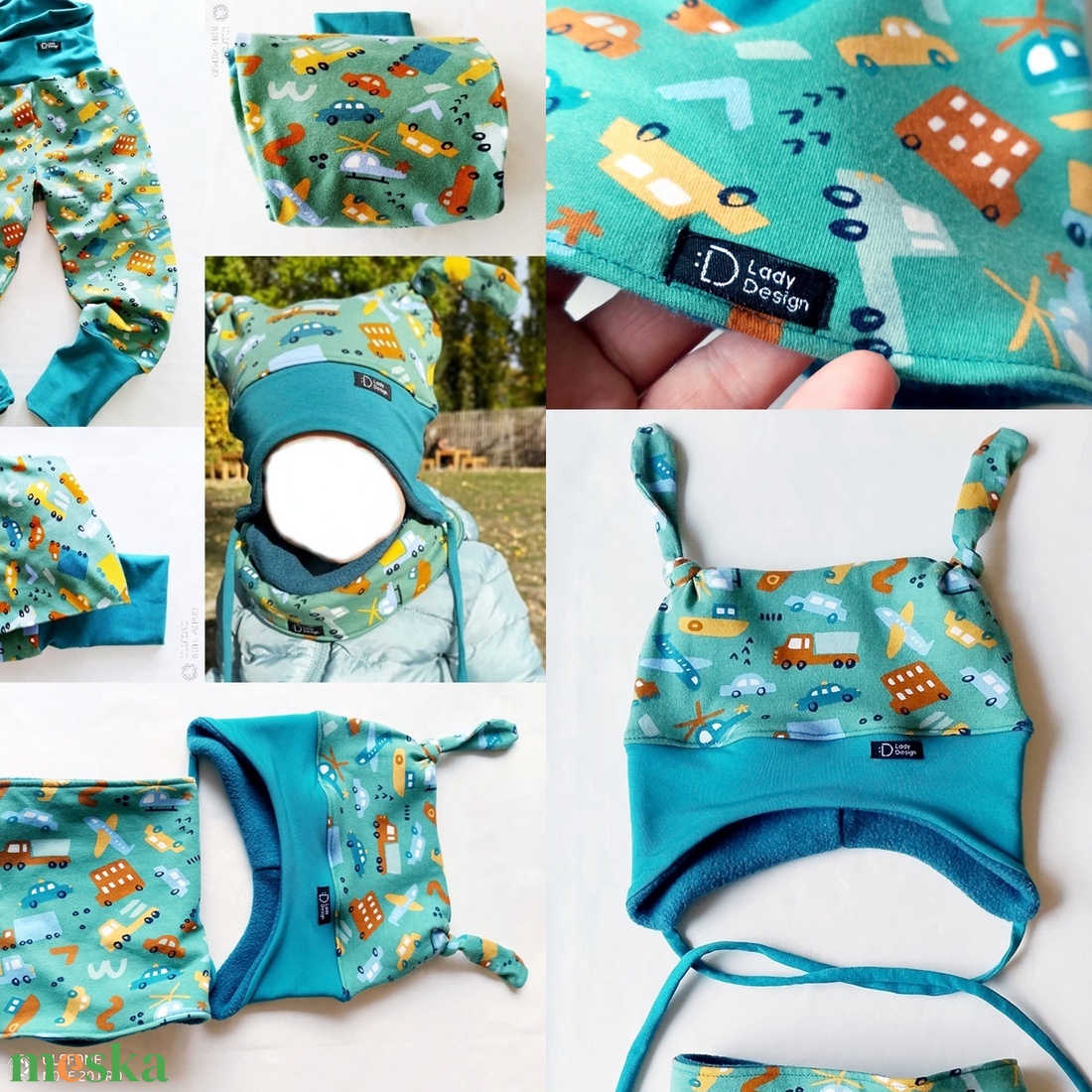 Téli bélelt sapka Járművek - ruha & divat - babaruha & gyerekruha - babasapka - Meska.hu