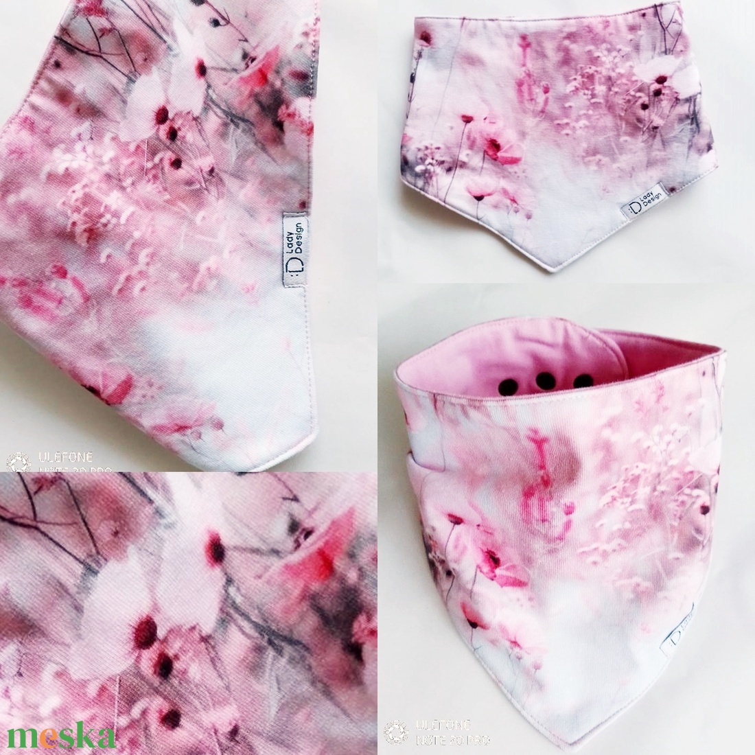 Virágok sapka sál vízálló nyálkendő  - ruha & divat - babaruha & gyerekruha - babasapka - Meska.hu