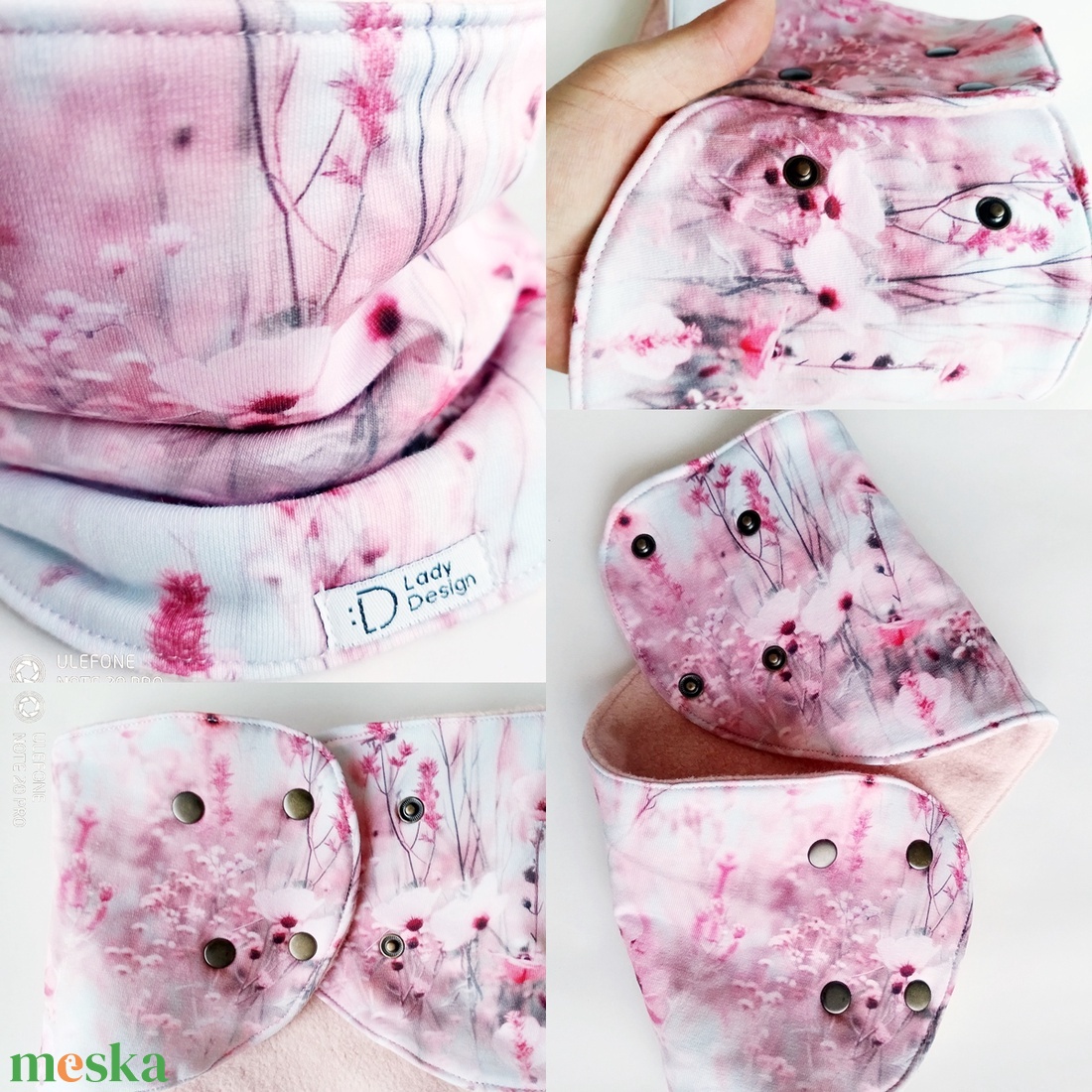 Virágok sapka sál vízálló nyálkendő  - ruha & divat - babaruha & gyerekruha - babasapka - Meska.hu