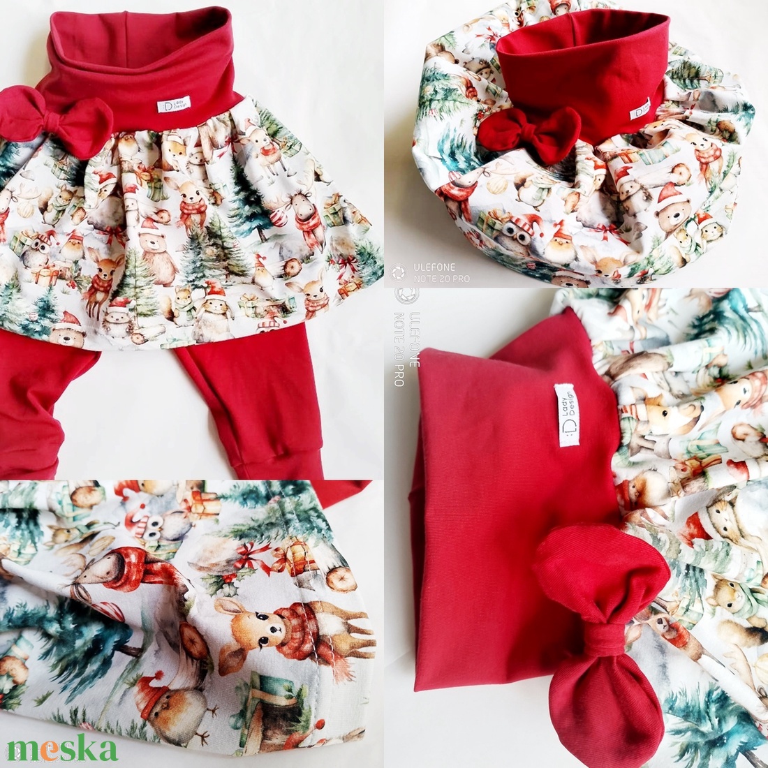 Karácsonyi szoknyanadrág - ruha & divat - babaruha & gyerekruha - szoknya - Meska.hu