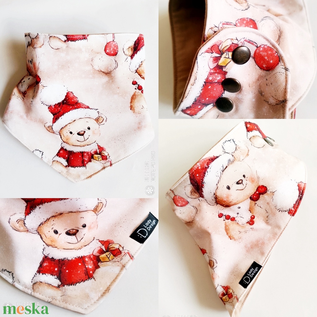 Maci nyálkendő  - ruha & divat - babaruha & gyerekruha - előke & nyálkendő - Meska.hu