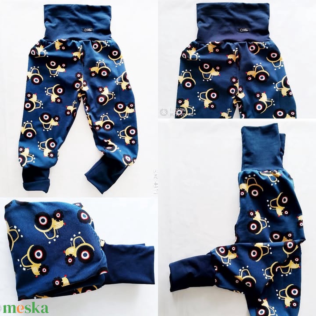 Traktoros nadrág kékkel  - ruha & divat - babaruha & gyerekruha - nadrág - Meska.hu