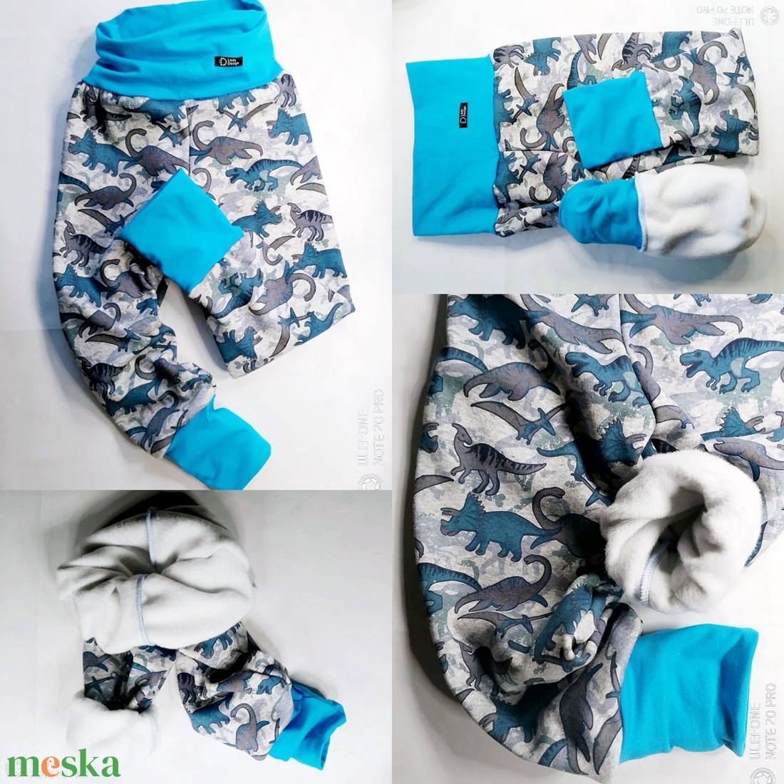 Dínok vastag bolyhos nadrág  - ruha & divat - babaruha & gyerekruha - nadrág - Meska.hu