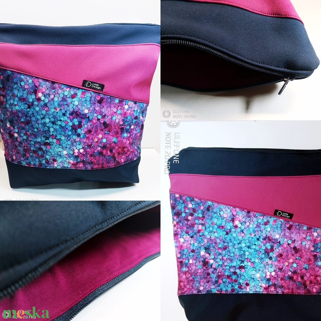 Flitter hatású hatalmas vízálló neszeszer  - táska & tok - neszesszer - Meska.hu