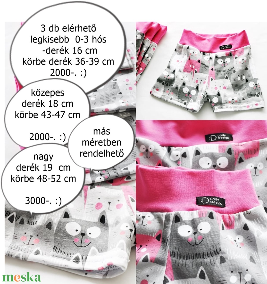cicák - baba - mama - babaruházat - baba nadrág - Meska.hu