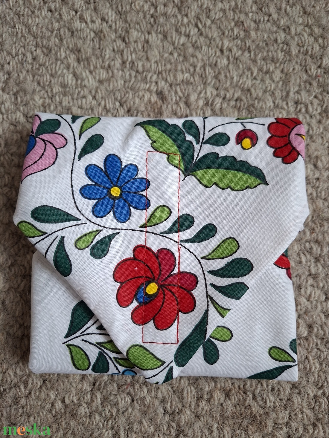 Kalocsai mintás újraszalvéta - otthon & életmód - konyhafelszerelés, tálalás - konyhai textil - szalvéta - Meska.hu