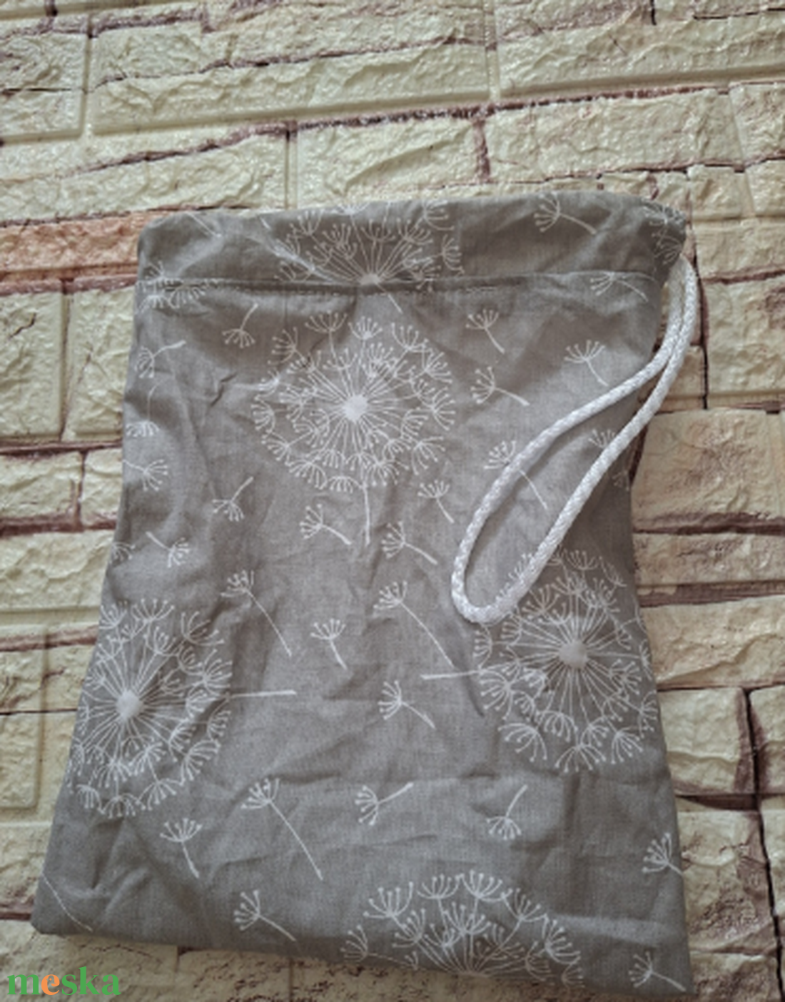 Pitypangos uzsonnás zsák frissen tartó PUL béléssel - táska & tok - bevásárlás & shopper táska - kenyeres zsák - Meska.hu