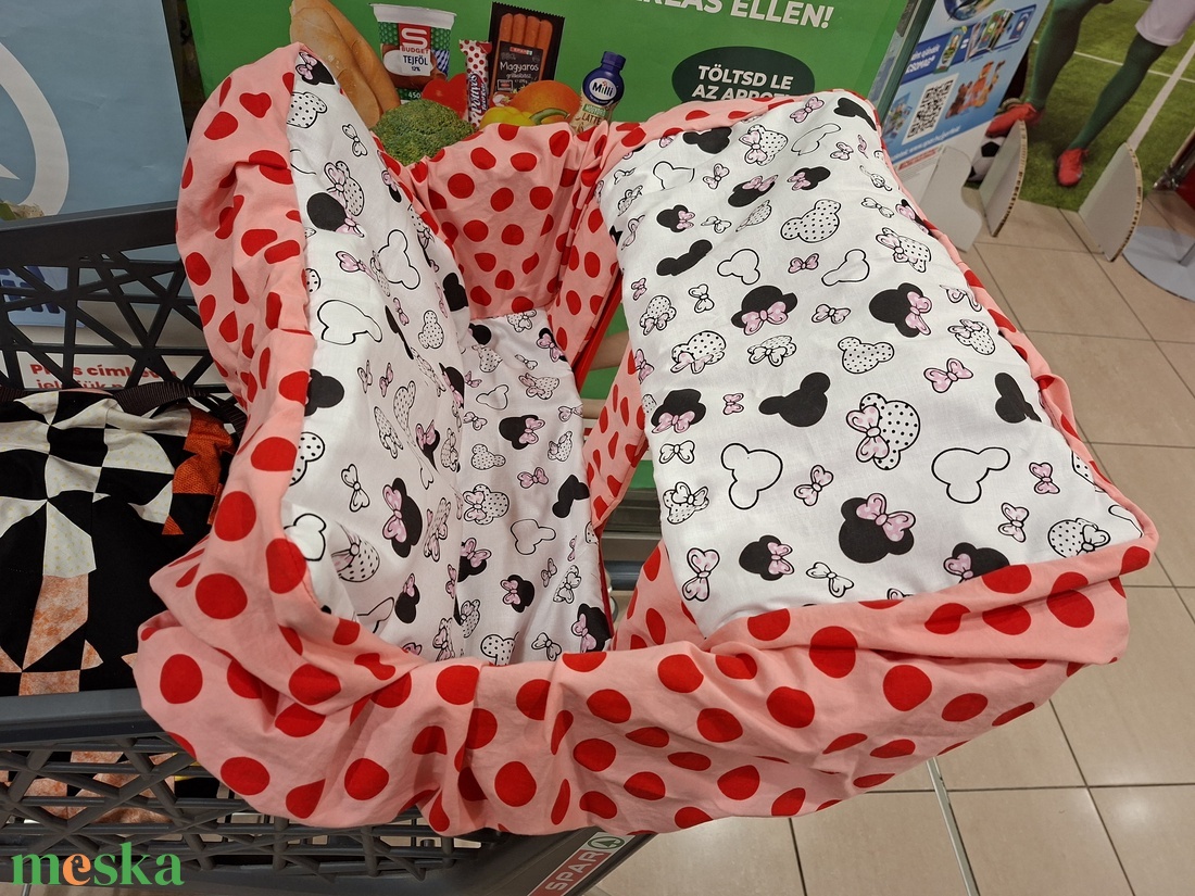MINNIE Bevásárlókocsi huzat - Bevásárló kocsihuzat - baba - mama - utazási kellékek - bevásárlókocsi huzat - Meska.hu